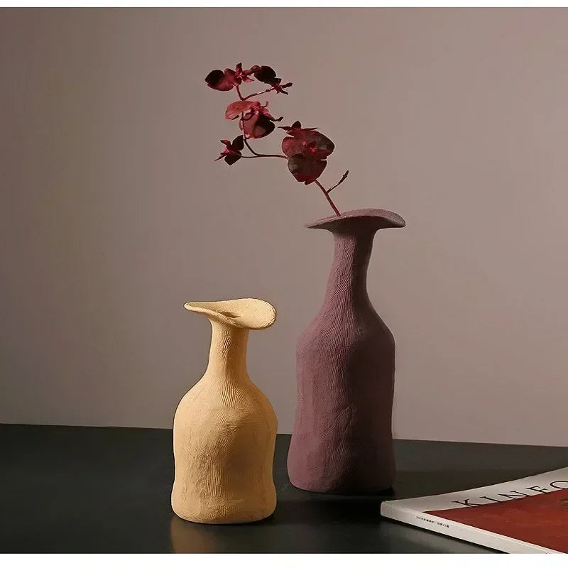 Nordic Handmade Ceramic Flower Vase