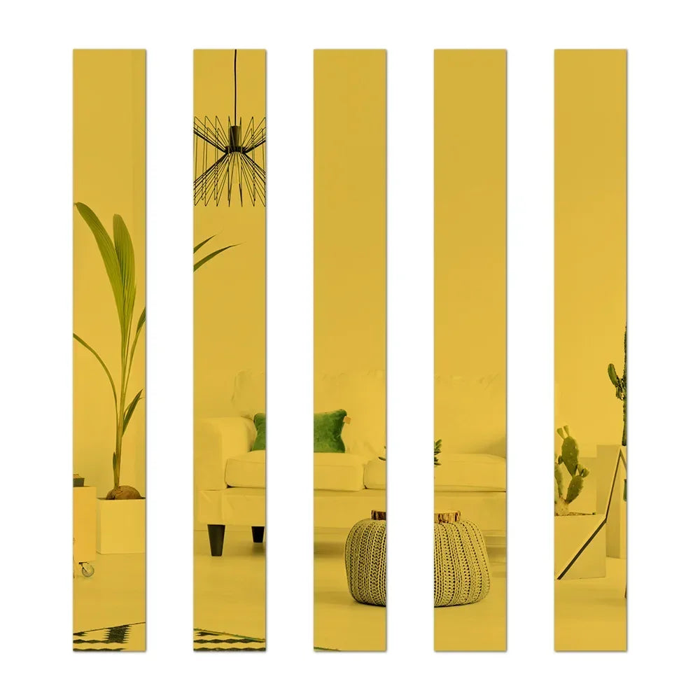 3D Wall Stickers Living Room, TV Back Drop DIY, Home Entrance Acrylic Mirror