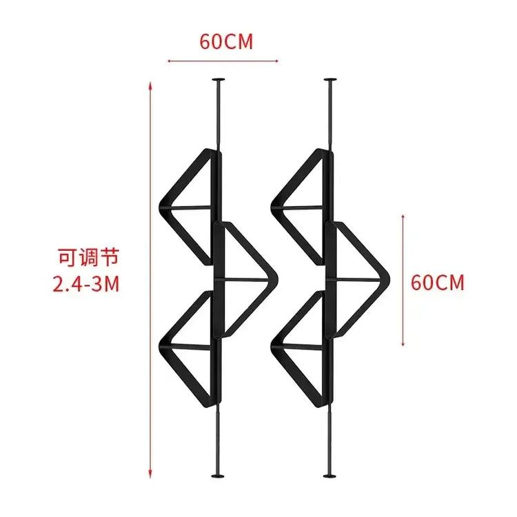 Stainless Steel Light‑ Partition Bookshelf with adjustable height and modern design for home or office use.