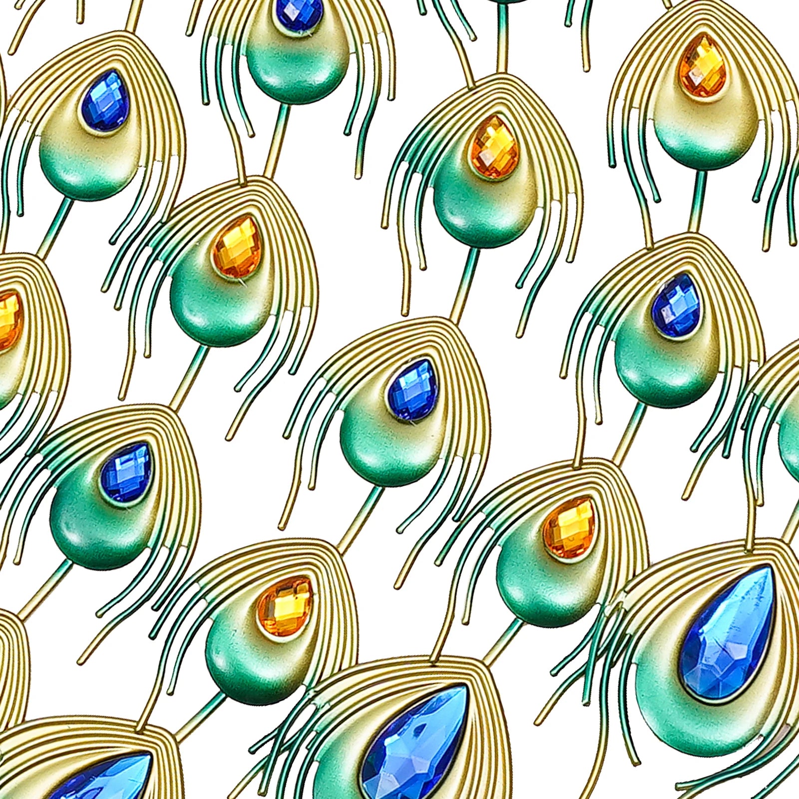 Luxury Peacock Wall Clock - 3D Metal Art with Silent Quartz Movement