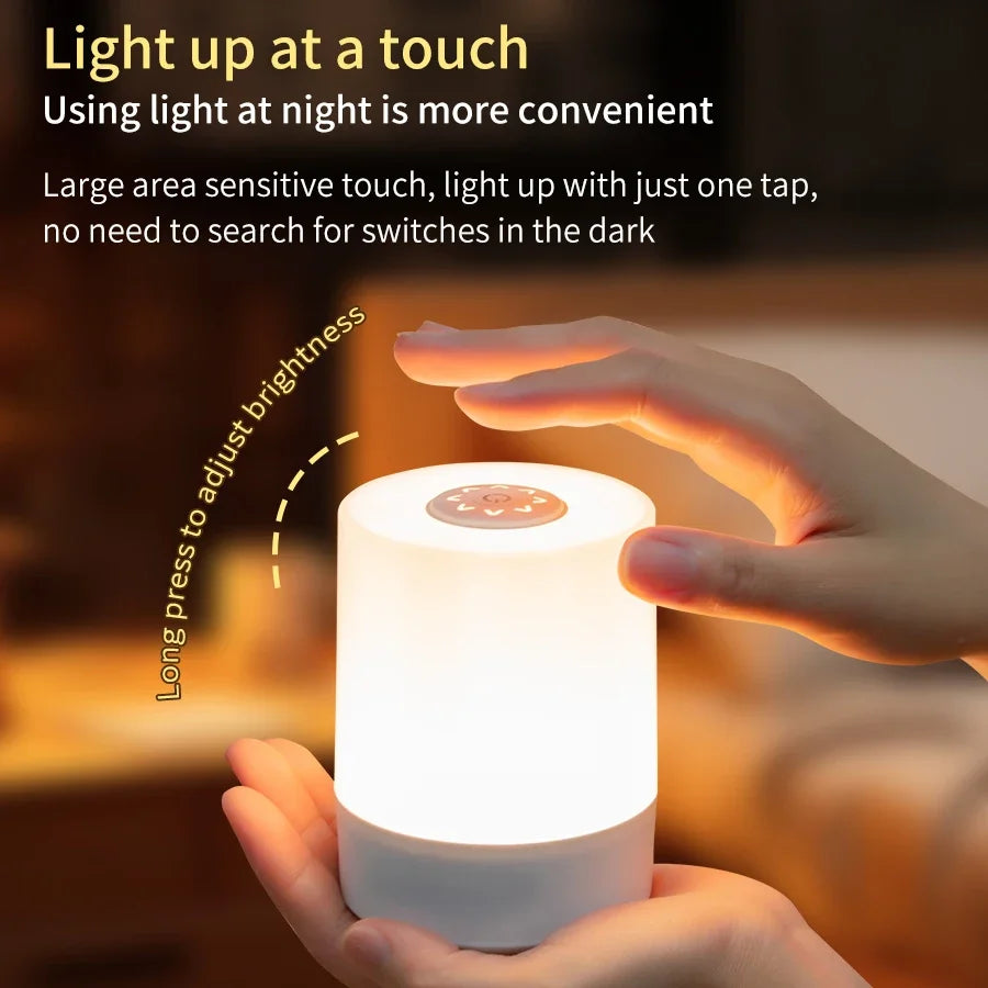 Bedside Led Night Lights Dimmable Charging