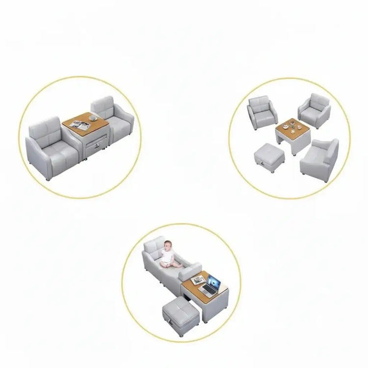 Luxury smart leather king size bed in modern bedroom setup showcasing multifunctional features.