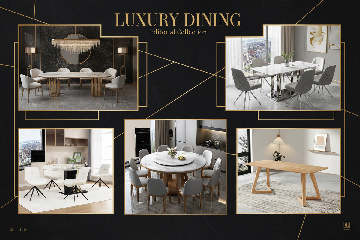 Luxury dining room furniture options for perfect dining room choices.