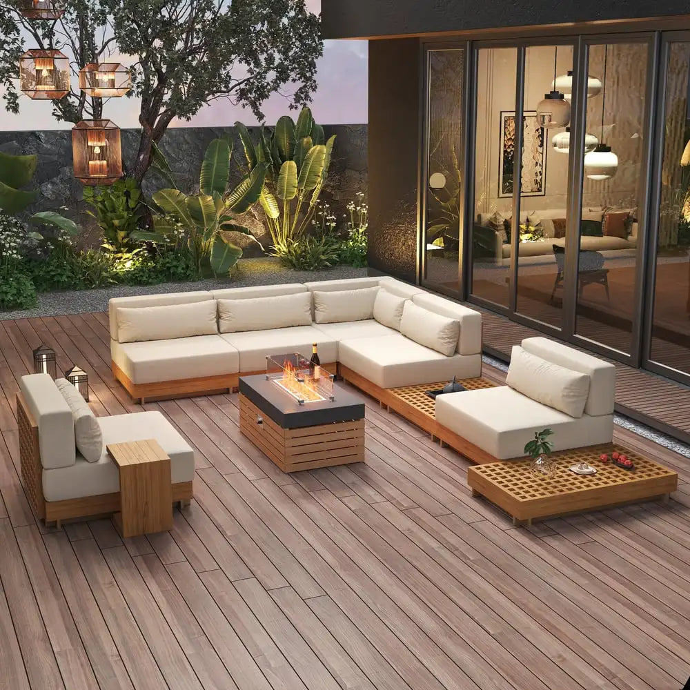 Factory Luxury Teak Wood Outdoor Furniture Set - image 2