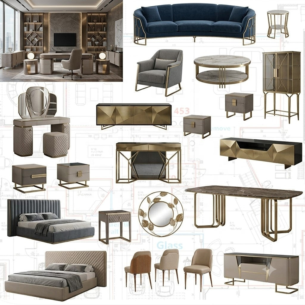 High-End Italian Velvet Storage Bed