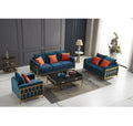 Modern Upholstered 3-Seater Tufted Sofa