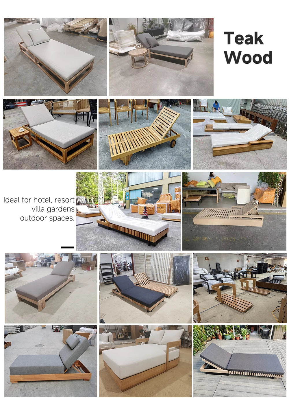 Luxury Outdoor Sectional Sofa Set — Rattan, Teak & Fire Pit