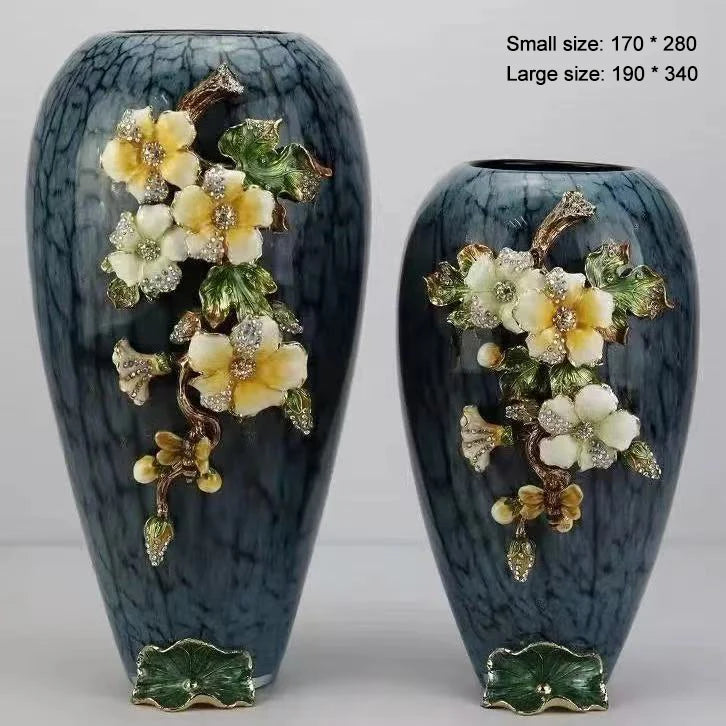 Handcrafted Decorative Vases — Set of 2, Modern Home Decor