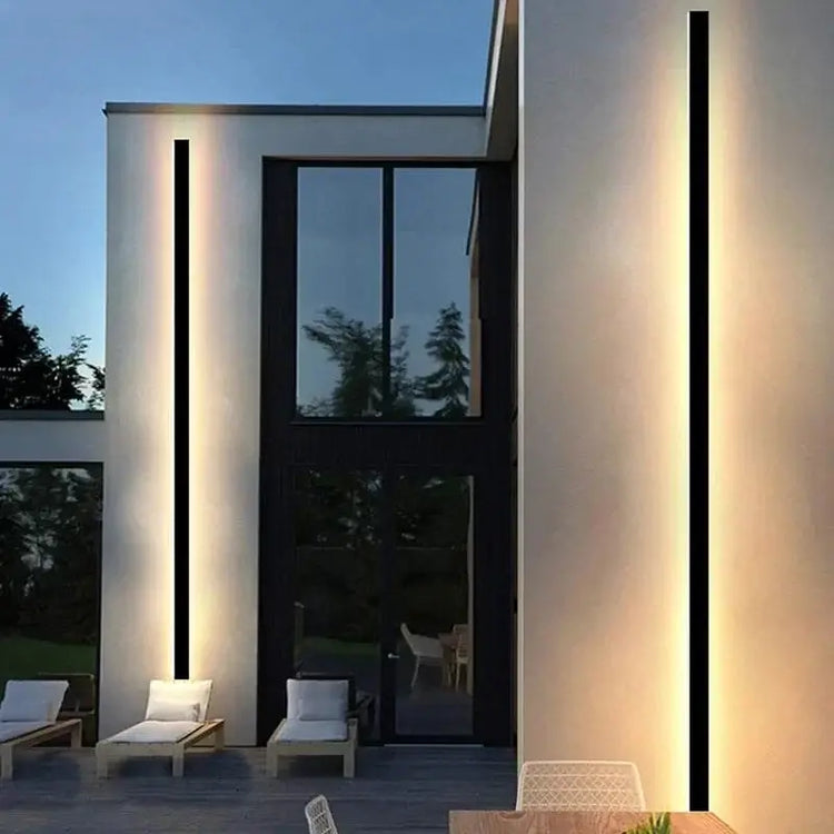 modern waterproof outdoor wall light illuminating a contemporary porch and enhancing outdoor aesthetics