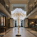 Empire Crystal Traditional Floor Lamp showcasing luxury crystal floor lamp in an elegant hallway setting.