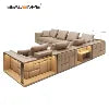 Italian Genuine Leather Reclining Sectional Sofa