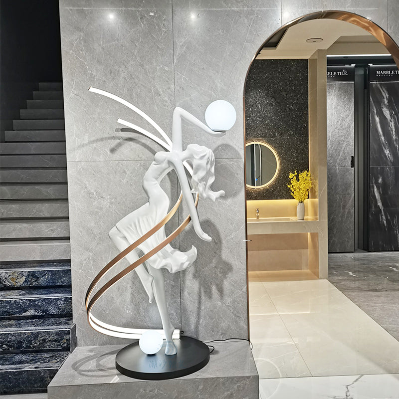 Muse Sculptural Figure Floor Lamp