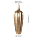 Gold Plated Decorative Vase — Oversized Modern Home Accent, 125cm