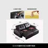 Italian Genuine Leather Electric Reclining Sofa Set — Black