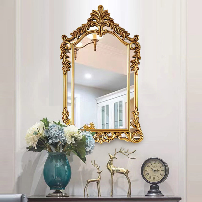 European Retro Carved Makeup Mirror