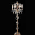 Luxury stand light for hotel lobby with crystal details and elegant design.