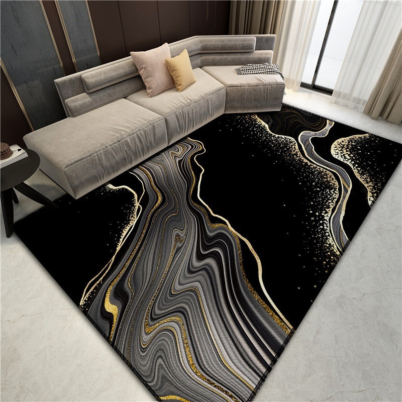 Gold Diamond Velvet Lustrous Area Rug
