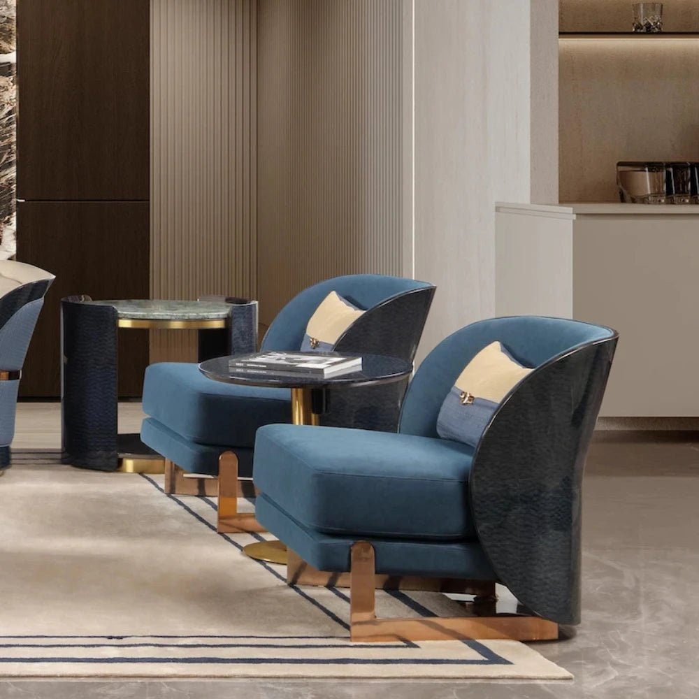 Chesterfield Modular Genuine Leather Sofa Set — Large Scale, Hotels & Homes