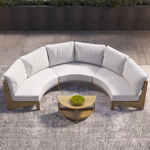 Luxury Minimalist Outdoor Sectional Sofa Set