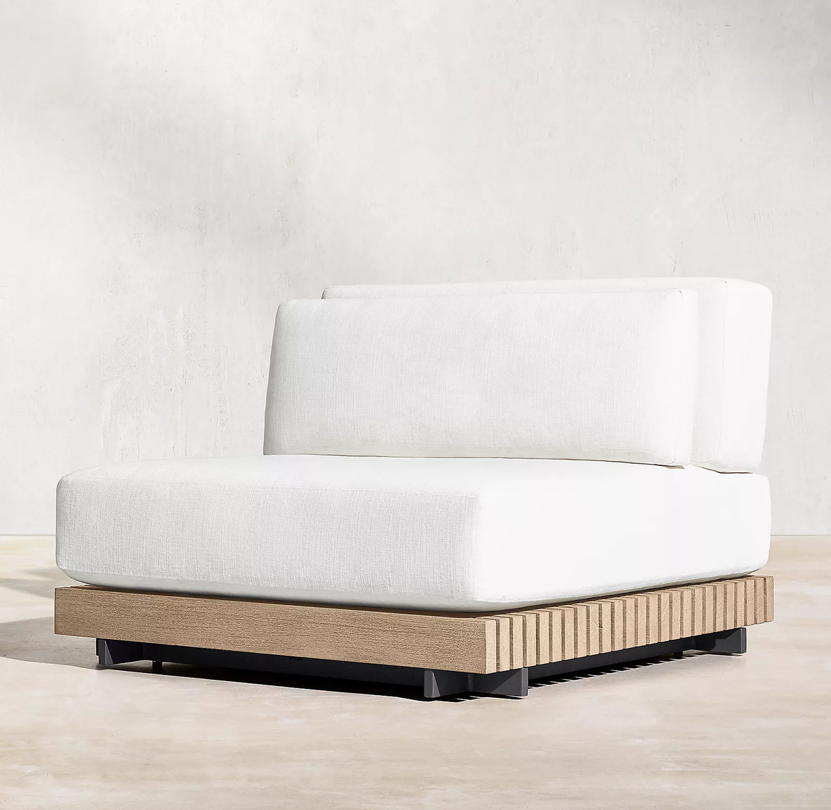 Outdoor Teak Reed Sectional Patio Furniture Set - image 2