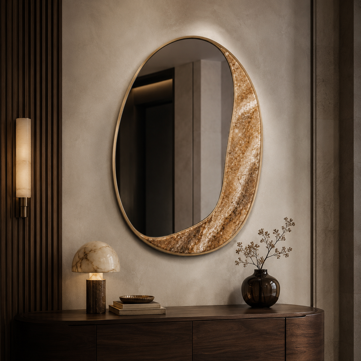 Luxury Organic Natural Marble Mirror