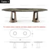 Extendable Marble Top Dining Table Set — Seats 6 to 12