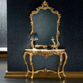 Noir Royal Black Marble Console