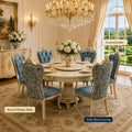 Luxury French Style Round Marble Table