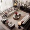 Luxurious Fabric Sofa Set — 1, 2 & 3-Seater, Villa Living Room