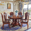 Modern European Solid Wood & Marble Table