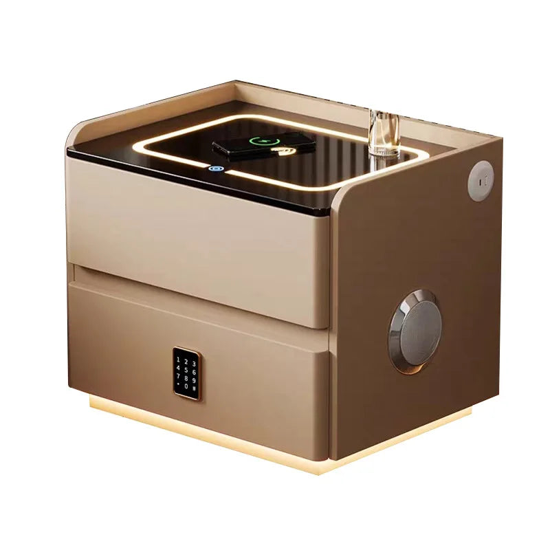 Smart Nightstand with LED Lighting, Wireless Charging, USB & Bluetooth Speaker | 3 Sizes | 4 Colors