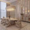 High-End Marble Dining Table Set — Customizable, Luxury Design