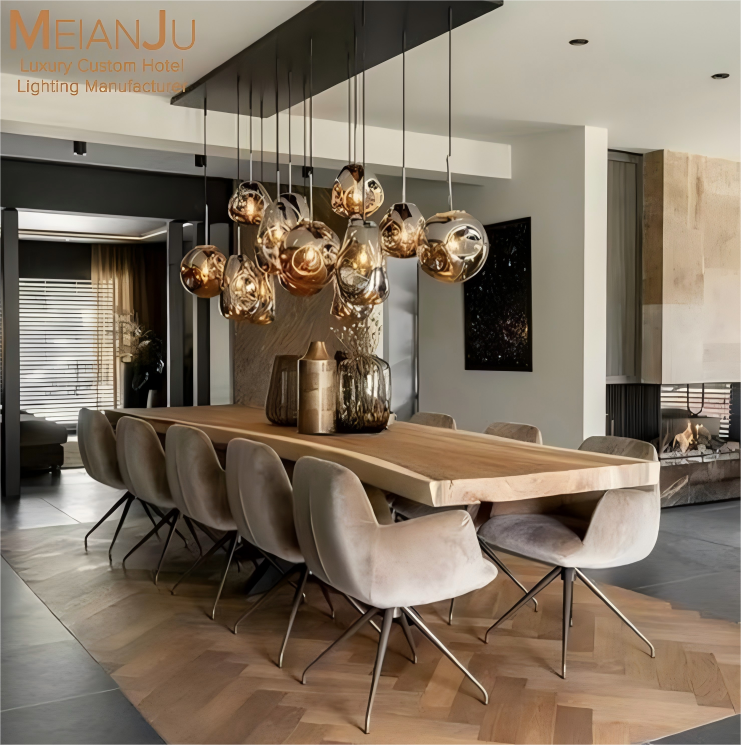 Luxury Hand-Blown Lava Pendant Light