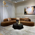 Italian Velvet Curve Modular Sofa Set