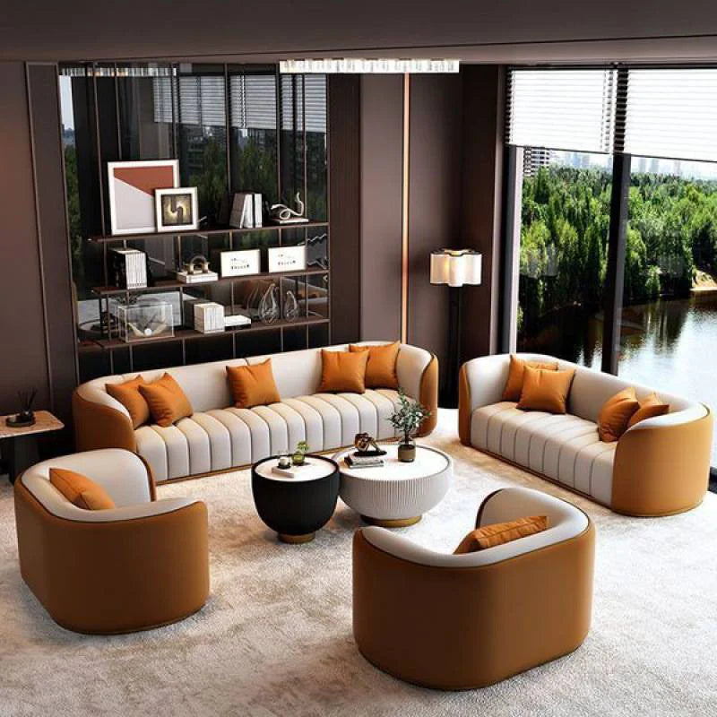 Modern Luxury Leather Modular Sofa: Versatile Seating for All