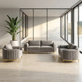 Deep Emerald Velvet Tufted Sectional