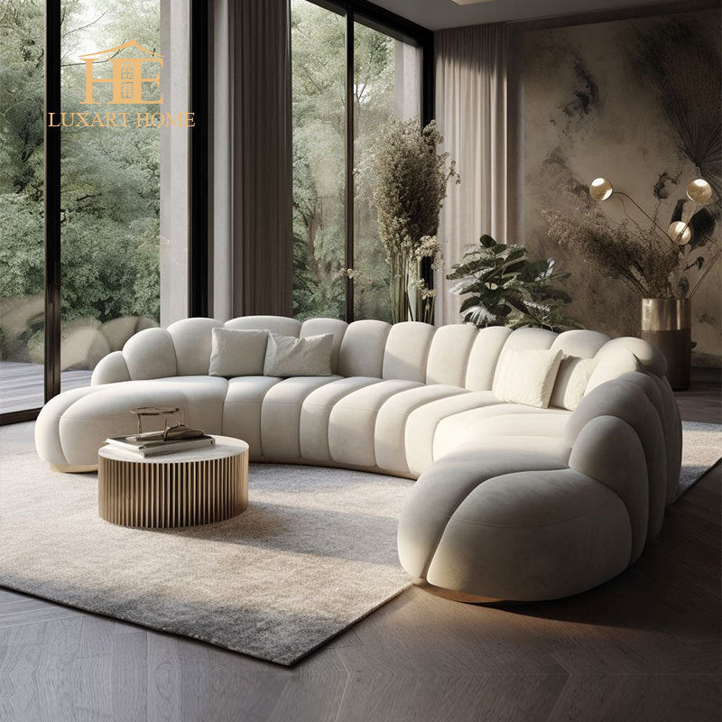 Nordic Cream Cloud Caterpillar Sofa