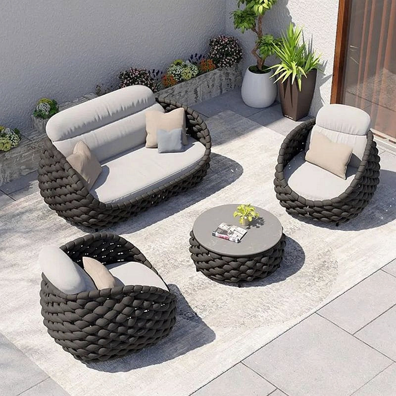 Luxury Outdoor Patio Sectional Sofa Furniture - image 3