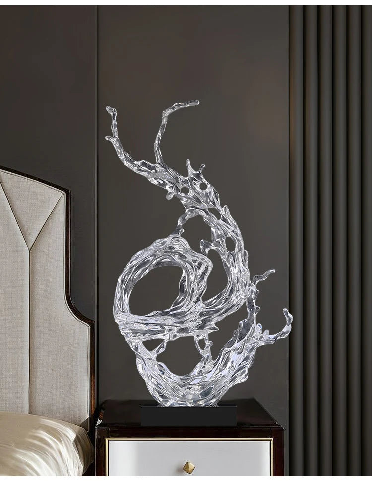 Modern Abstract Sculpture Decoration: Creative Soft Decoration for Hotel Lobby Living Room, Clubhouse, Resin Flooring, and Entr