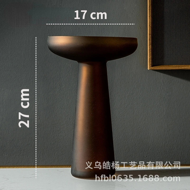 Nordic Frosted Glass Vase | Light Luxury Tabletop & Hydroponic Accent