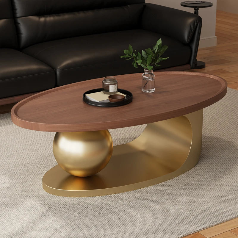 Unique Metal Coffee Table Irregular European Luxury Design