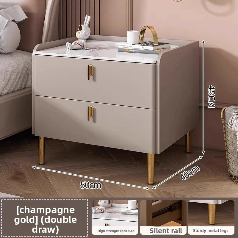 Bedside table Three pumps Multifunctional small locker Shelf Bedroom bedside table - view 24