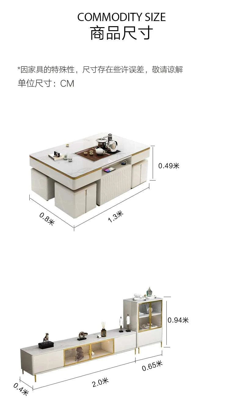 Measurement chart of kitchen furniture dimensions in centimeters