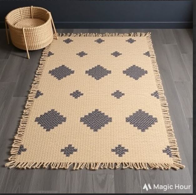 Elegant Marble Print High-Pile Area Rug