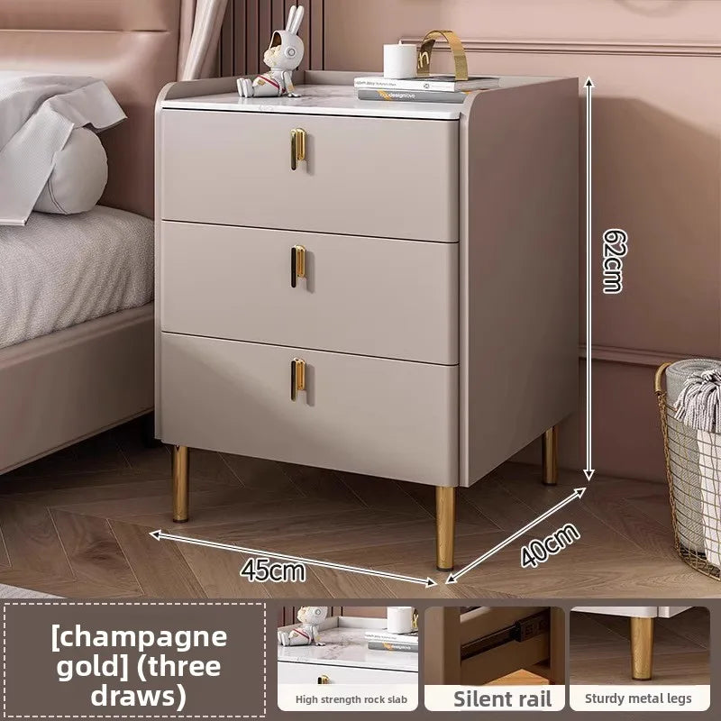 Bedside table Three pumps Multifunctional small locker Shelf Bedroom bedside table - view 22