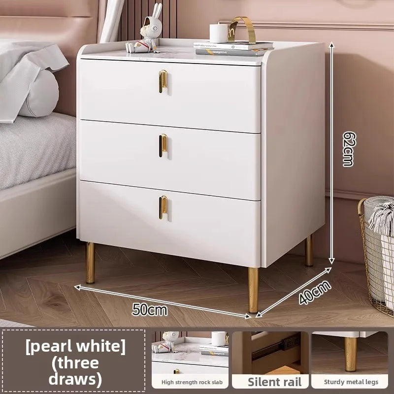 Bedside table Three pumps Multifunctional small locker Shelf Bedroom bedside table - view 36