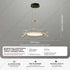 Round Modern LED Ceiling Chandelier with adjustable height, minimalist Nordic design, and acrylic hardware for living room or dining area.