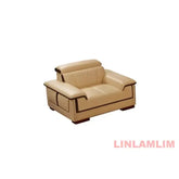 Luxury Genuine Leather Sectional Sofa Set, Modern L-Shaped Recliner Couch with Massage Chaise Lounge, Cup Holder, USB & Speakers