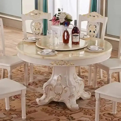 4 person gold dining table with elegant design in modern living room, perfect for comfort and style.