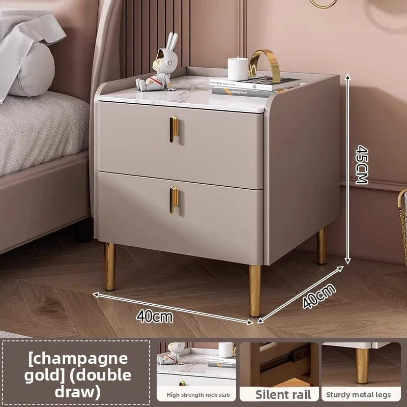 Bedside table Three pumps Multifunctional small locker Shelf Bedroom bedside table - view 35